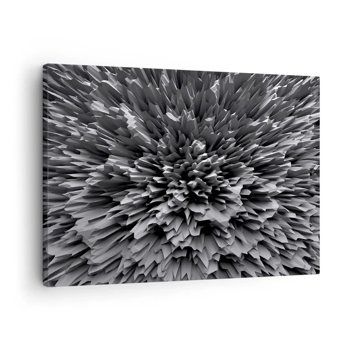 Bild auf Leinwand - Leinwandbild - Abstrakte Struktur in Grautönen - 70x50cm - Härter kann es nicht werden - Moderne Wanddekoration für Wohnzimmer und Schlafzimmer ARTTOR