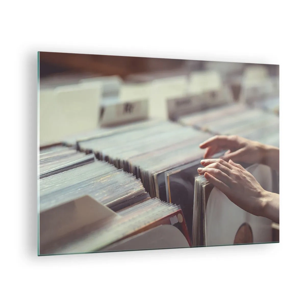 Glasbild - Bild auf glas - Auf der Suche nach Emotionen - 70x50cm - Auf der Suche nach Emotionen - Moderne Wanddekoration für Wohnzimmer und Schlafzimmer ARTTOR