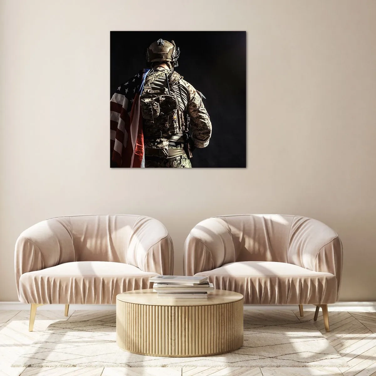 Glasbild - Bild auf glas - Darum - 30x30 cm