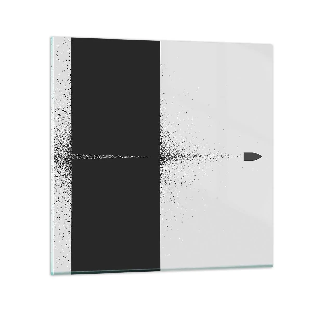 Glasbild - Bild auf glas - Direkt zum Ziel - 30x30 cm